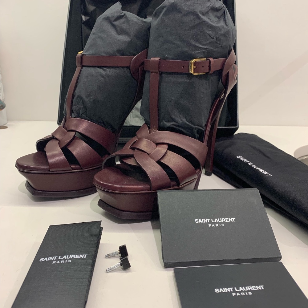 YSL TRIBUTES BRAND NEW HI HEELS - Picture 1 of 5